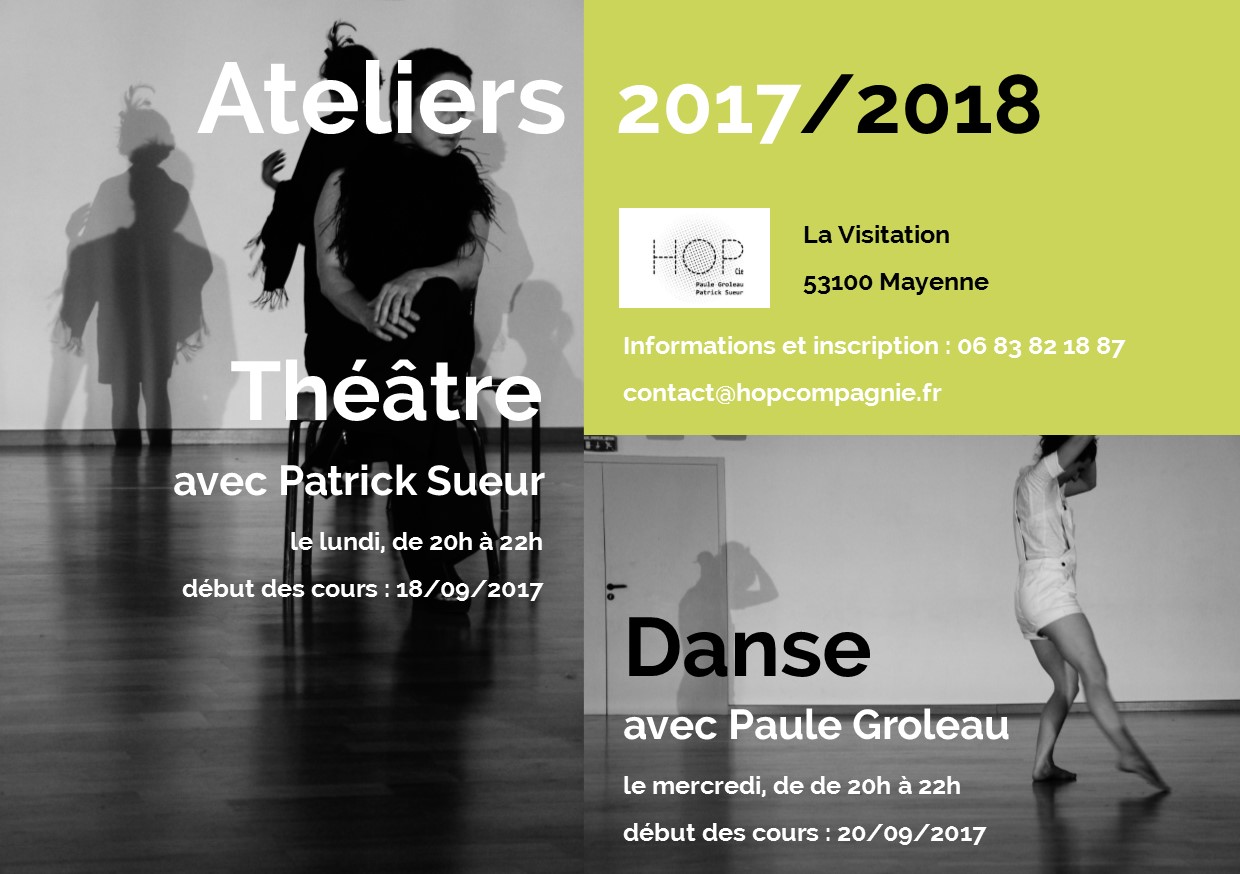 Ateliers – Théâtre – Danse – 2017/2018